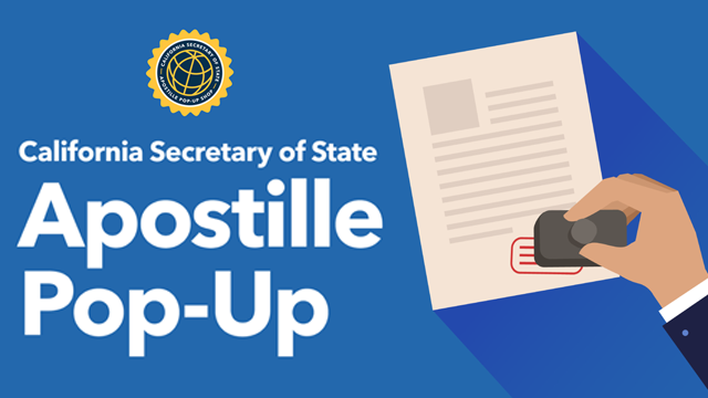 SECRETARY OF STATE & SAN DIEGO COUNTY RECORDER  APOSTILLE EVENT DELIVERS SACRAMENTO SERVICES IN SAN DIEGO